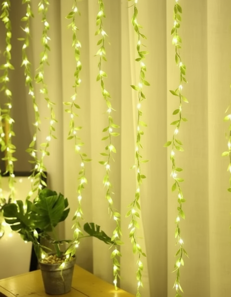 Artificial Leaf Led String Light, Warm White