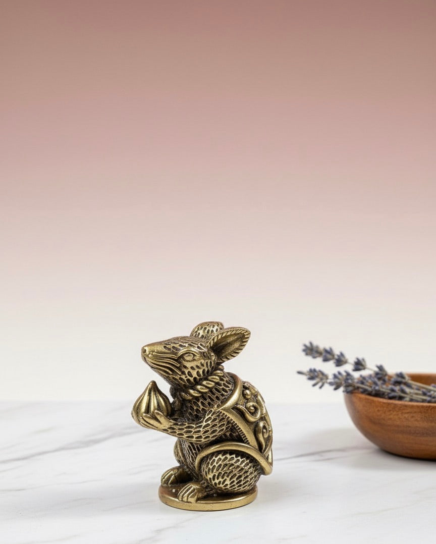 Ashthadhatu Mushakraj Figurine