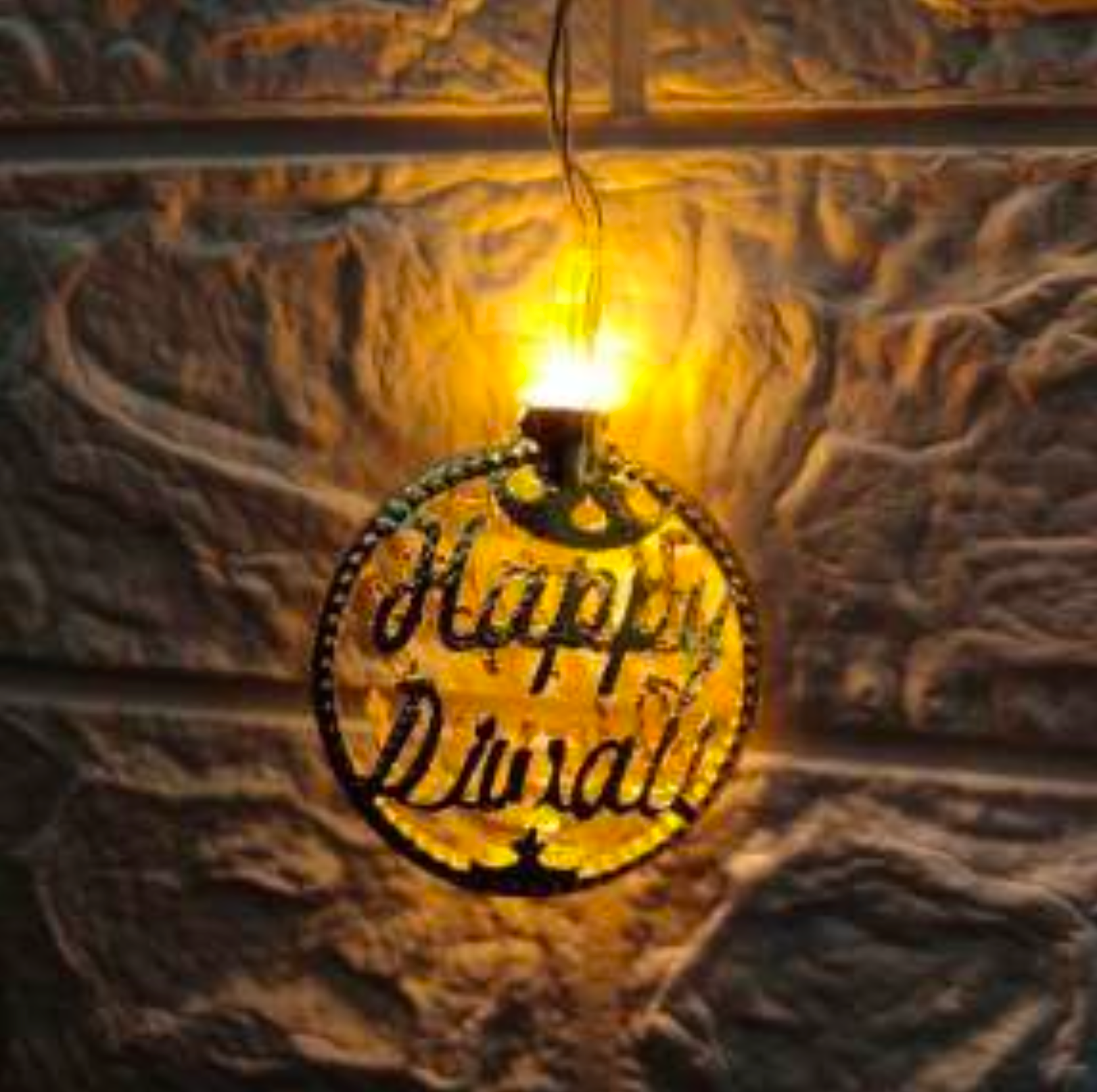 10L Metal Happy Diwali String Light For Indoor/Outdoor Decorations