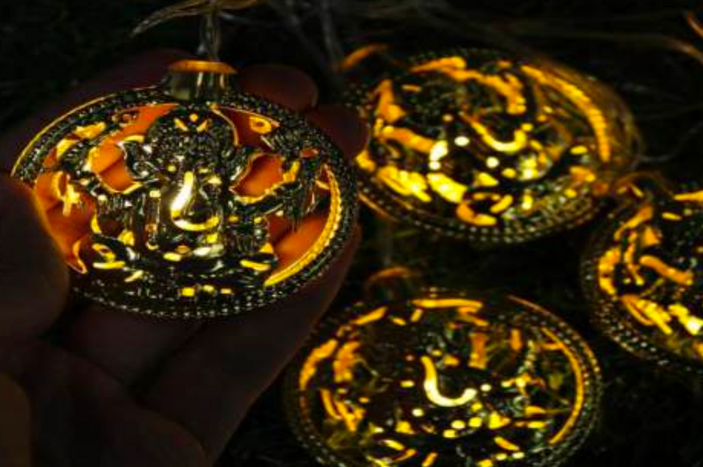 10L Metal Ganesha String Light For Indoor/Outdoor Decorations