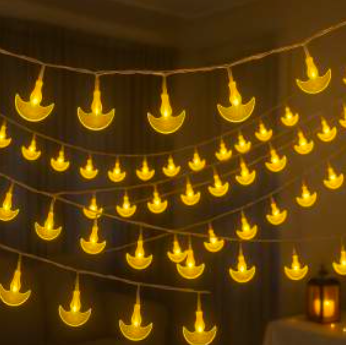 14L Crystal Diya String Light I Warm White